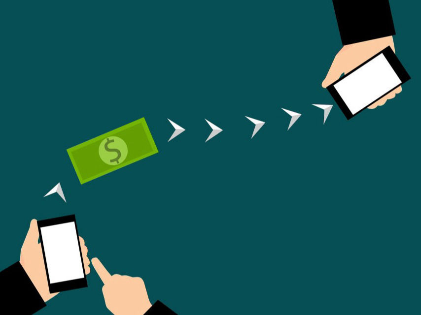 mobile phone making EFT transfer to pay for insurance in Methuen MA